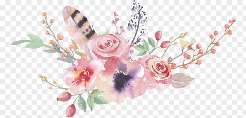 Painting Boho-chic Watercolour Flowers Watercolor Drawing PNG