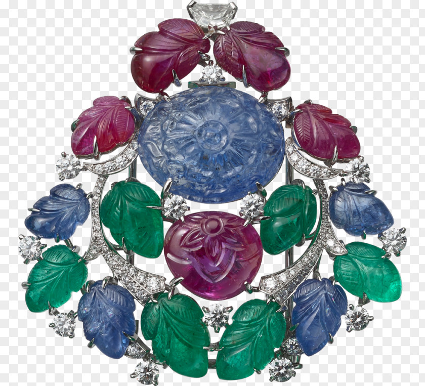 Sapphire Brooch Jewellery Emerald Cartier PNG