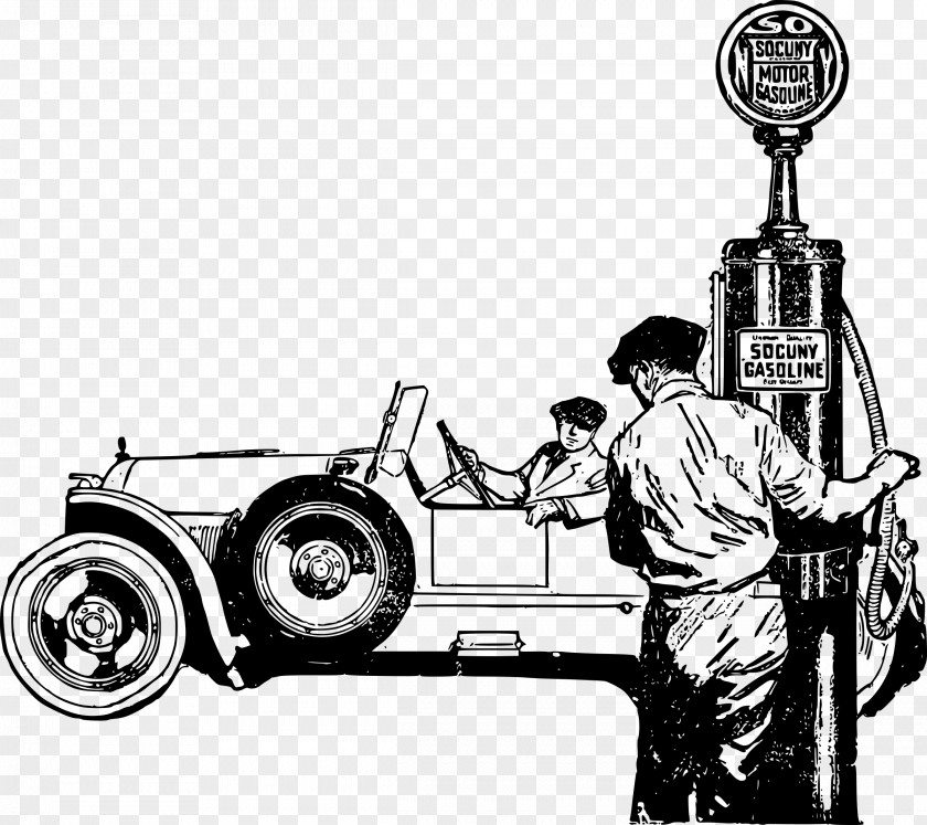 Time Is Not Old Classic Car Gasoline Clip Art PNG