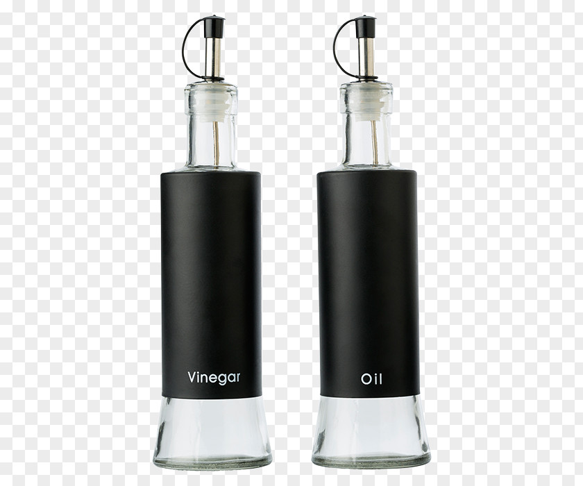 Black Pepper Salt Glass Vinegar Oil PNG