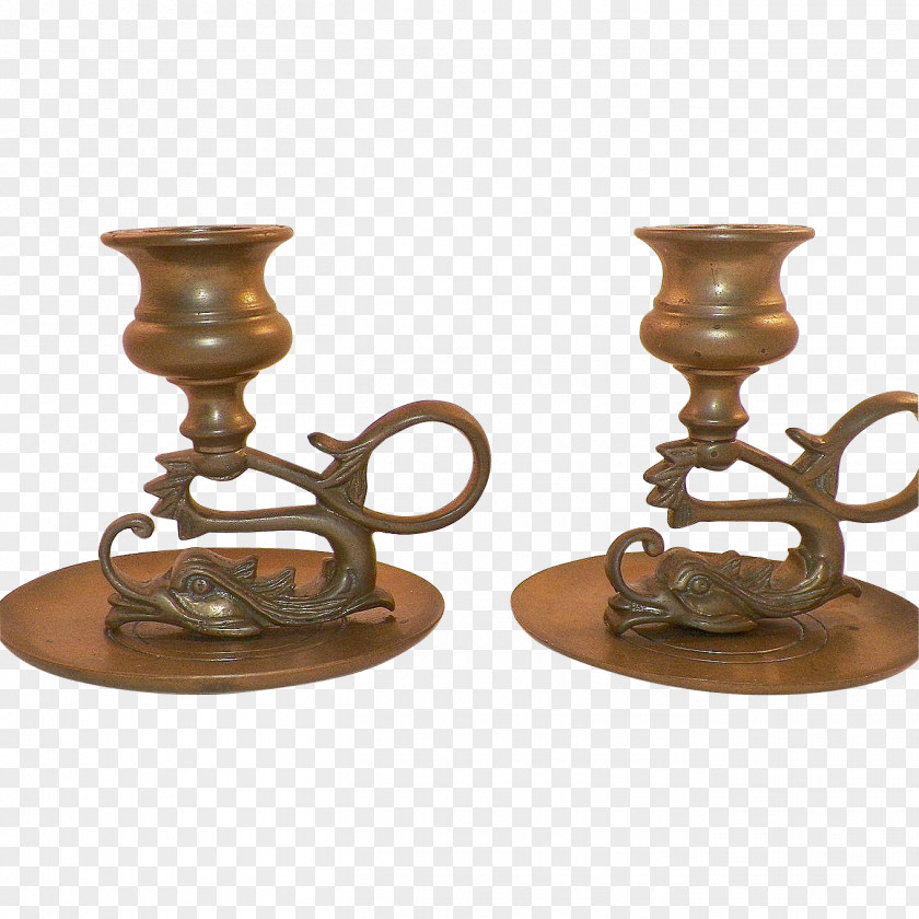 Brass Sconce Candlestick Vase PNG