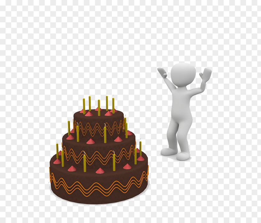 Cartoon Version Of Birthdays Birthday Cake Chocolate Illustration PNG