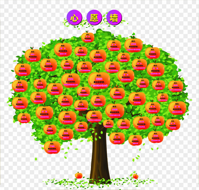 Covered With Apples' Wishing Tree Lam Tsuen Trees Download Icon PNG