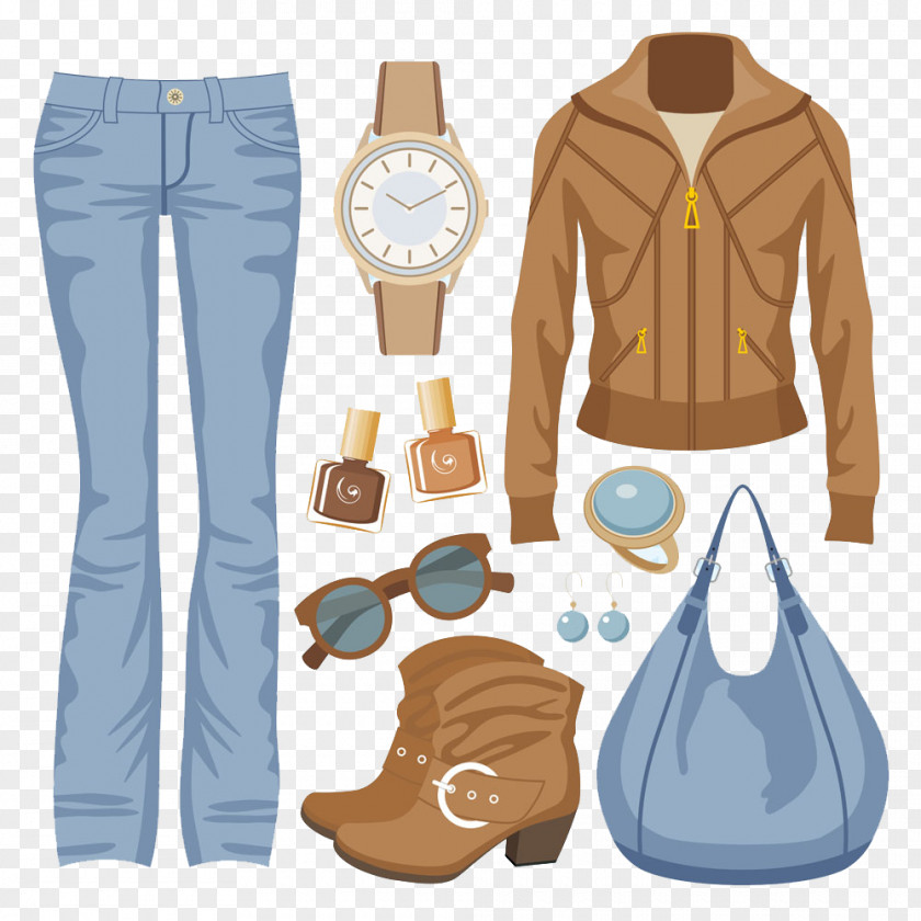 Female Suits Clothing Fashion Jacket Jeans PNG