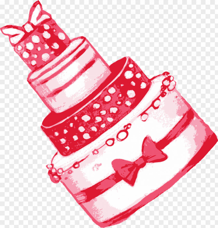 Hand Painted Watercolor Cake Painting Euclidean Vector PNG