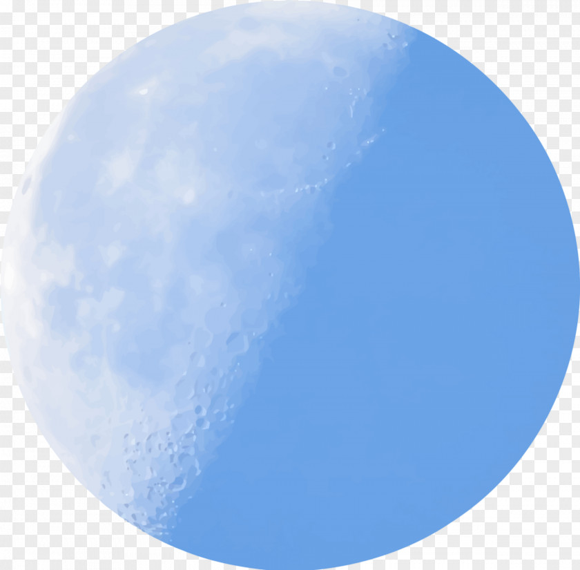 Moon Blue Lunar Phase Clip Art PNG