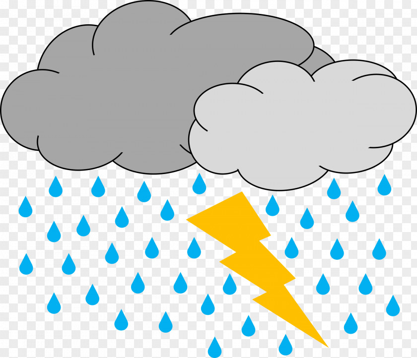 Rainstorm Thunderstorm Lightning Cloud Clip Art PNG