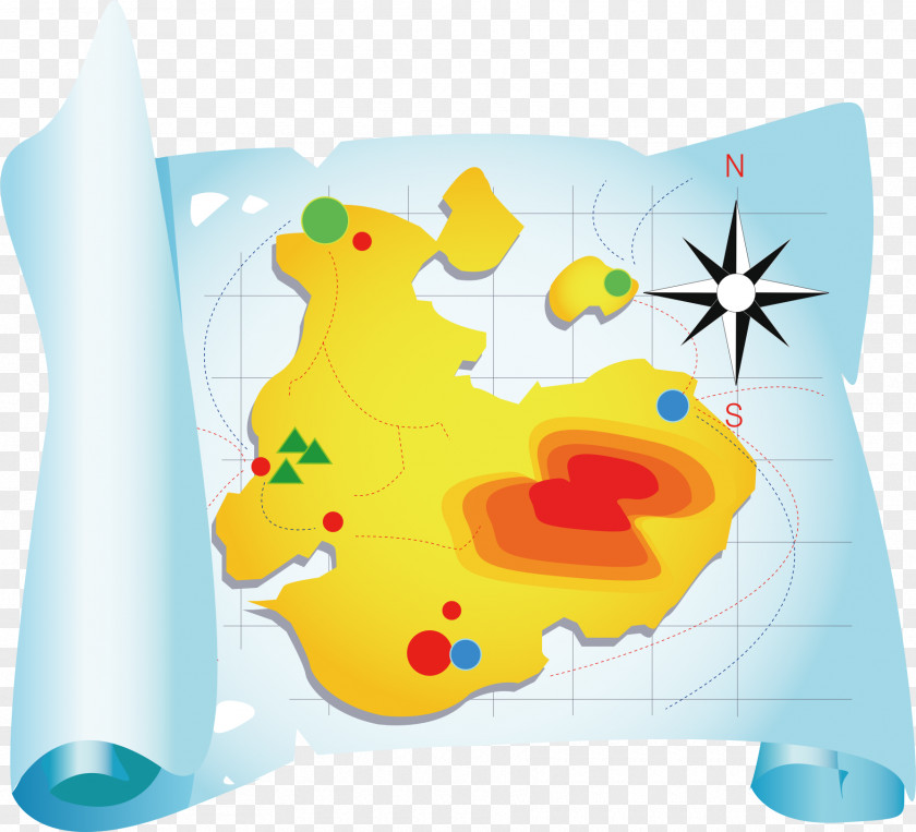 Tourist Map Clip Art PNG