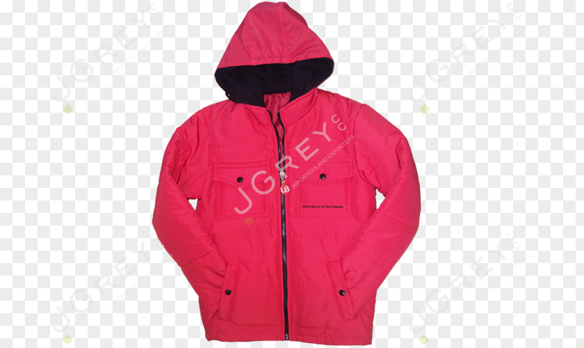 Puffy Hoodie Polar Fleece Magenta PNG