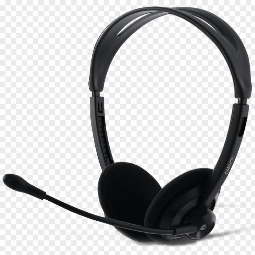 Microphone Laptop Headphones Canyon Headset Black CNR-FHS04 PNG