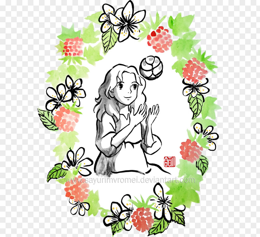 Studio Ghibli Floral Design Artist Visual Arts PNG