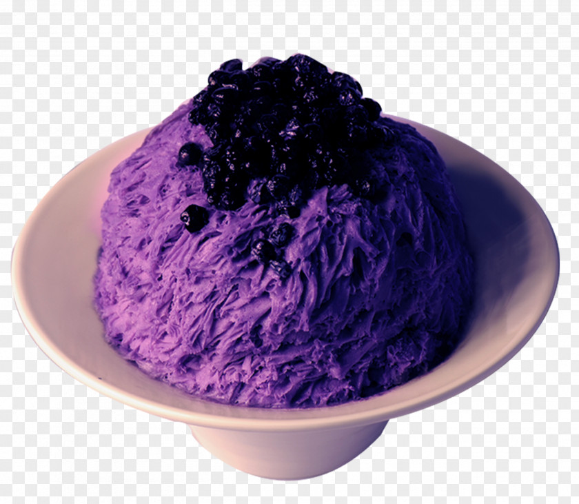 Sweet Blueberry Ice Baobing Matcha Powder Fruit PNG