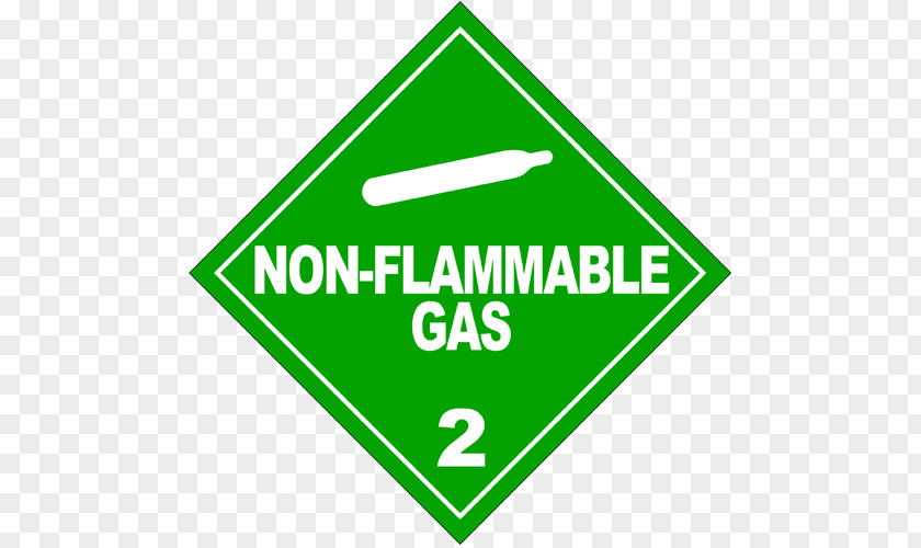 Emergency HAZMAT Class 2 Gases Dangerous Goods Placard Combustibility And Flammability PNG