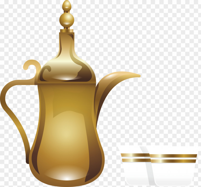 Metal And Glass Jug Wine Flagon PNG