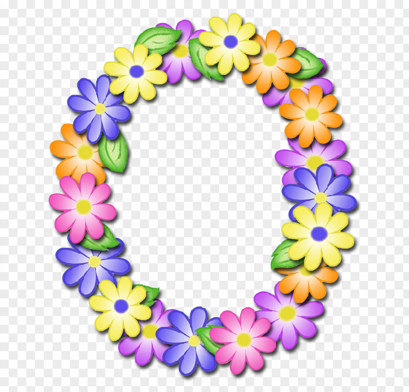 Pastel Flowers Letter Alphabet G Font PNG