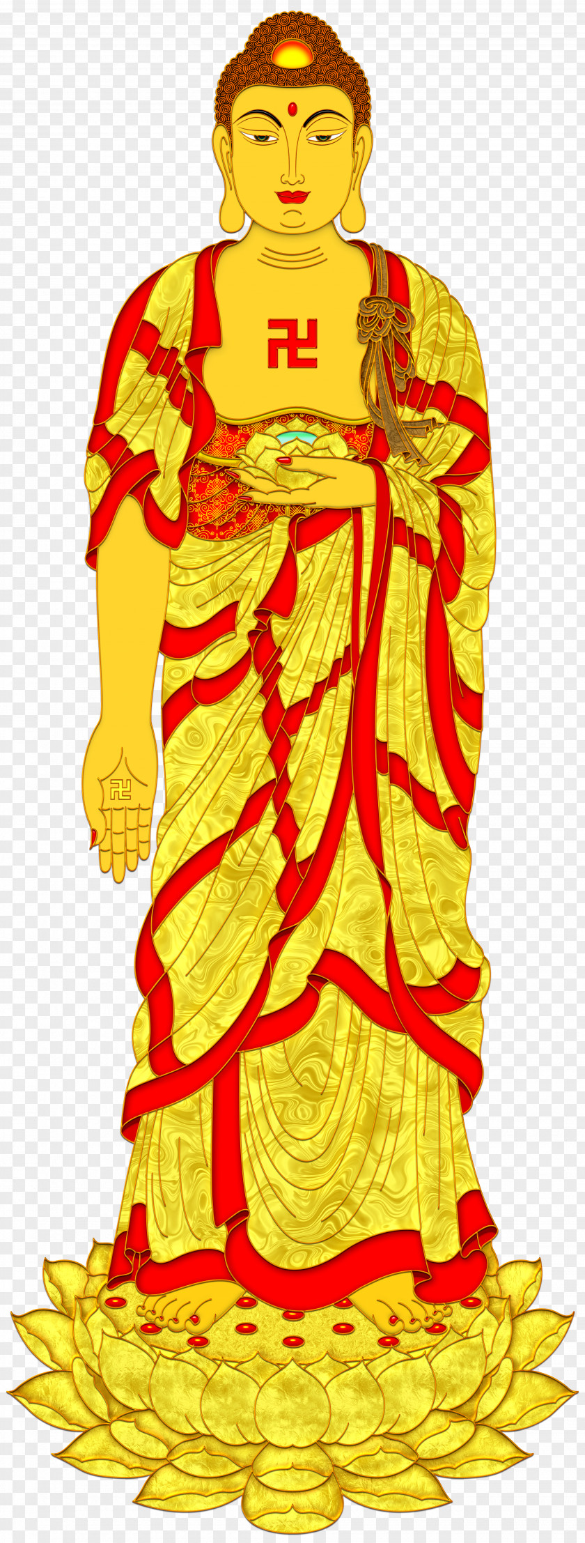 Phat Cliparts Golden Buddha Gautama Amitu0101bha Guanyin Avalokiteu015bvara PNG