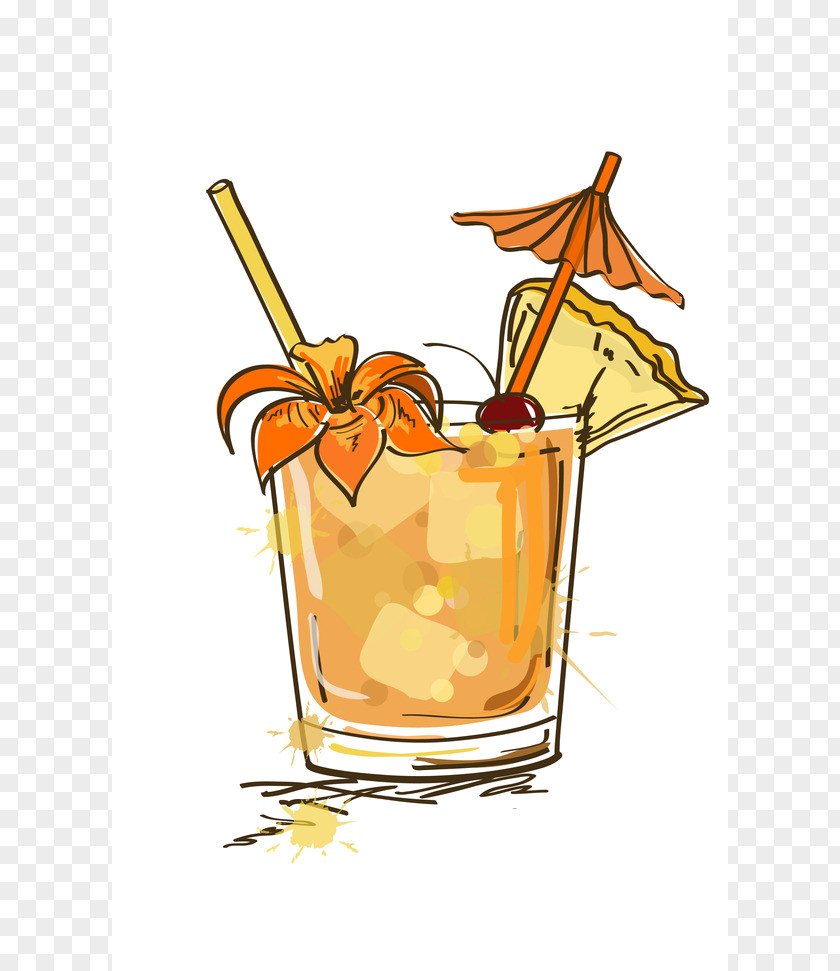 Cocktail Mai Tai Tiki Culture Clip Art Vector Graphics PNG