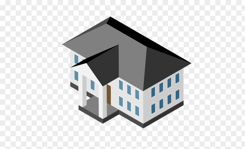 Isometric House Roof Property Product Design Facade PNG