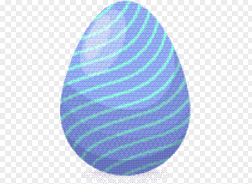 Oval Electric Blue Easter Egg Background PNG