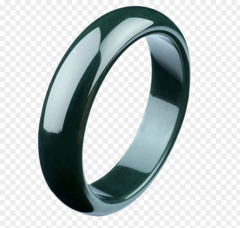 Sapphire Black Jade Bracelet Hotan Ring PNG