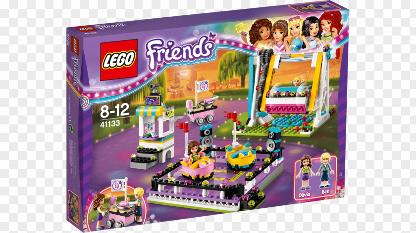 Toy LEGO 41133 Friends Amusement Park Bumper Cars American International Fair PNG