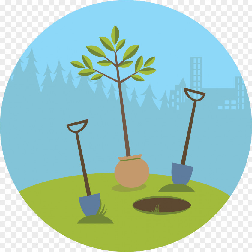 Apple Tree Cartoon Plant Clip Art Planting Plants PNG