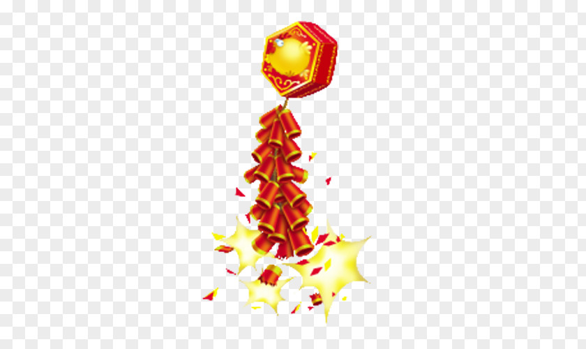 New Year Chinese Year's Eve Firecracker Clip Art PNG