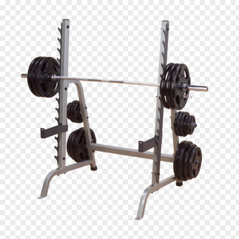 Barbell Power Rack Squat Bench Exercise Equipment Weight Training PNG