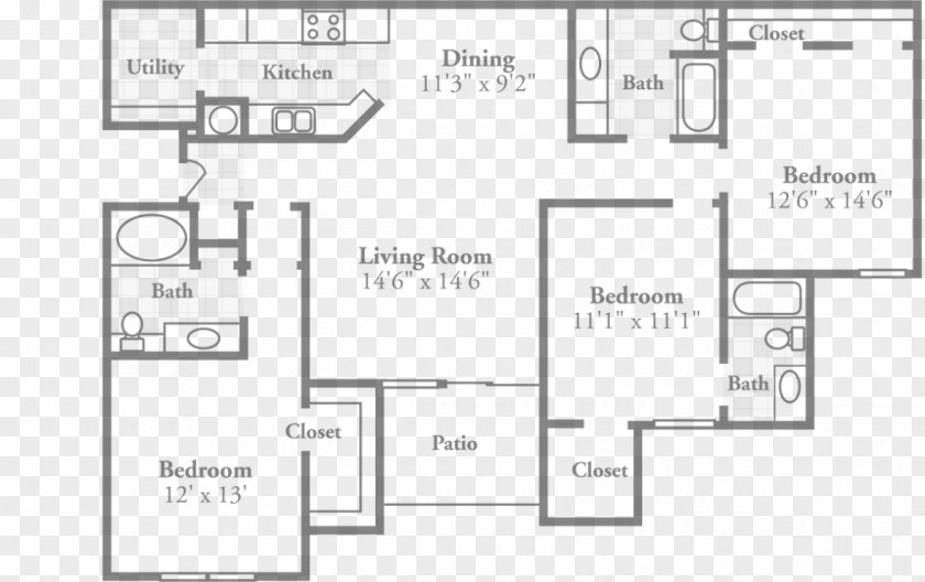 House Plan Floor Room Apartment PNG