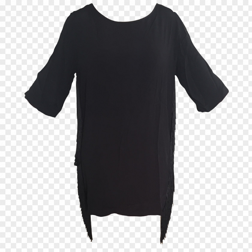 Black Dress Sleeve Overcoat T-shirt Blouse PNG
