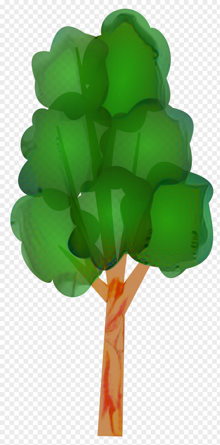 Plant Stem Symbol Green Leaf Background PNG