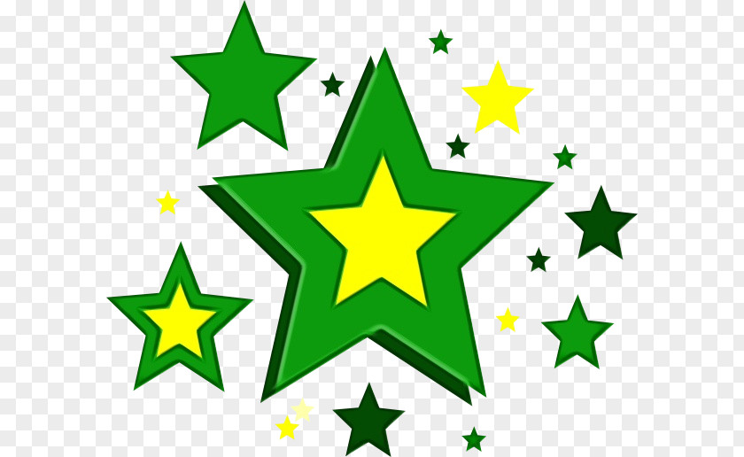 Star Flag Green PNG