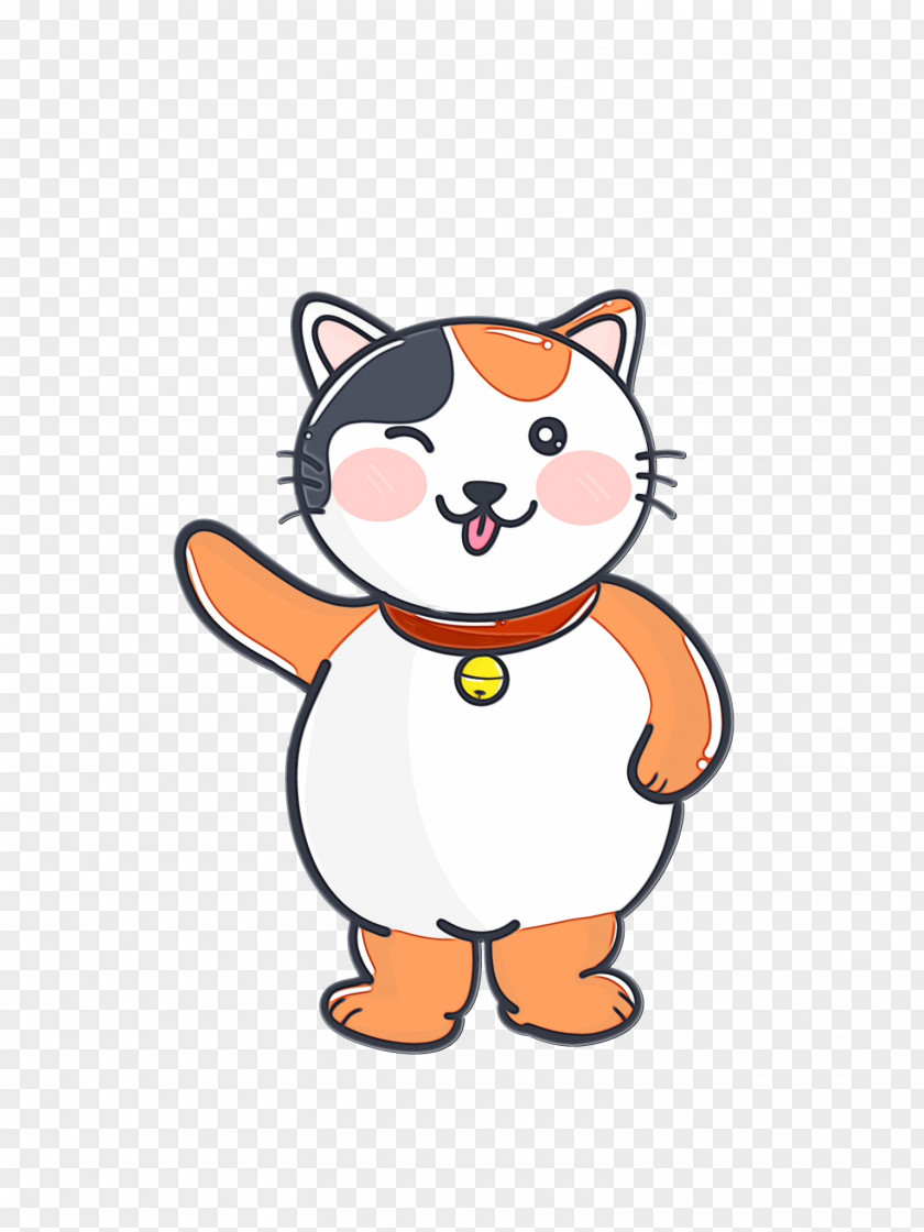 Cat Mascot Cartoon Clip Art Tail Line Snout PNG