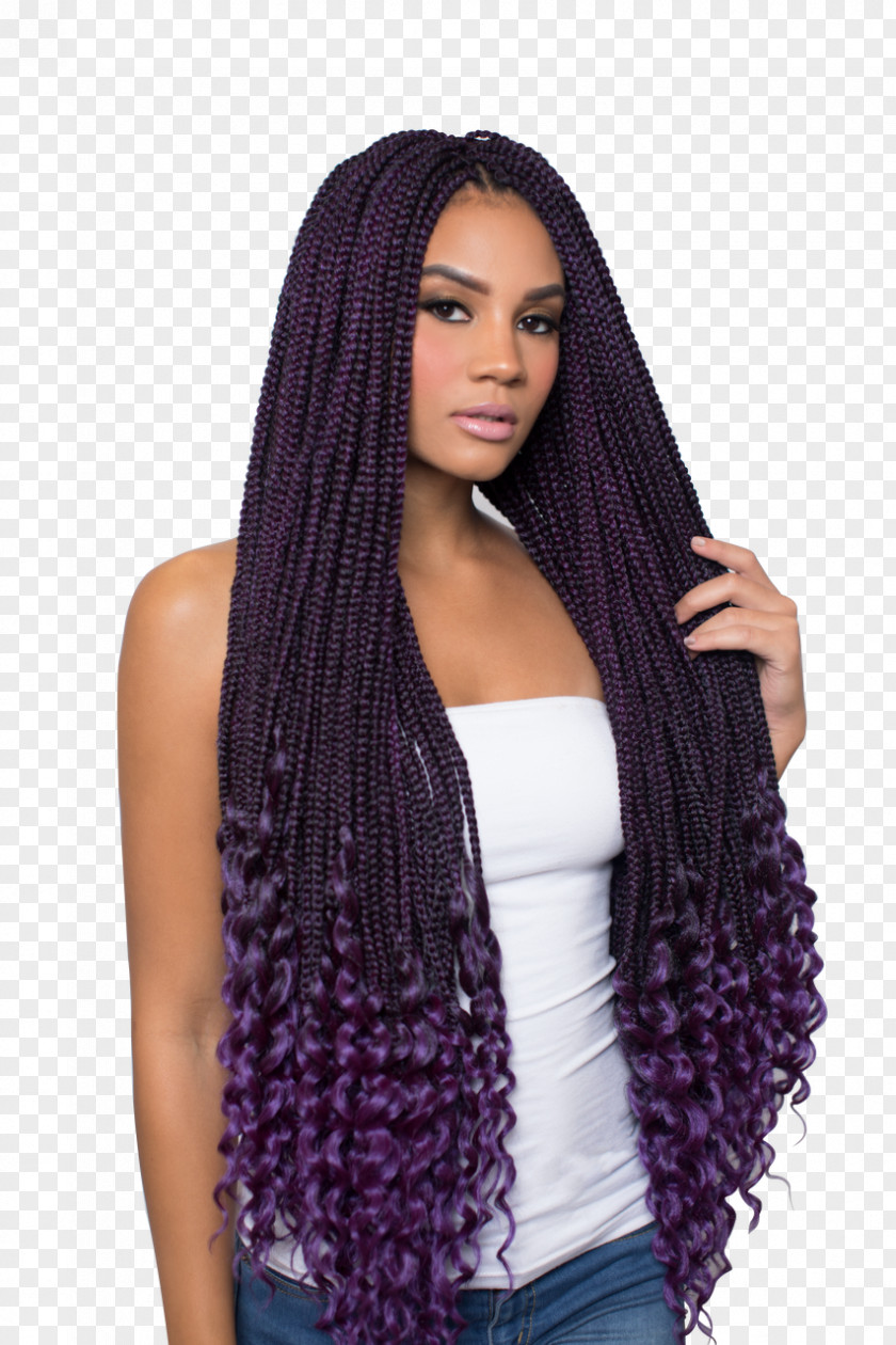 Hair Box Braids Artificial Integrations Crochet PNG