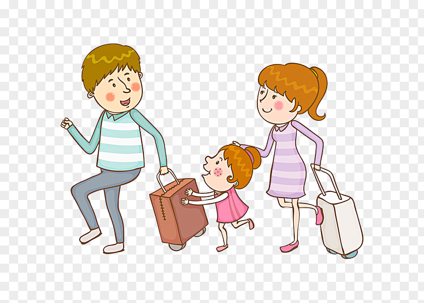 Traveler Travel Suitcase Bag Illustration PNG