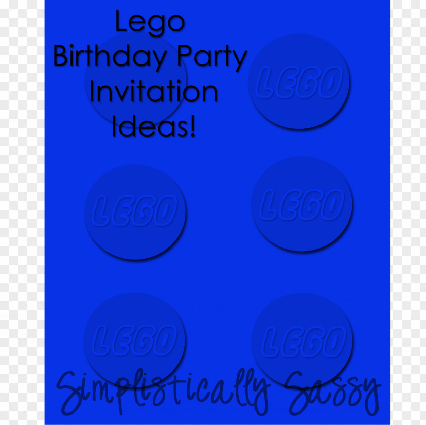Birthday Invitation Blue Lego Star Wars Party PNG