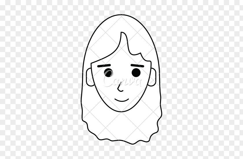 Happy Women's Day Drawing Black And White Line Art Facial Expression PNG