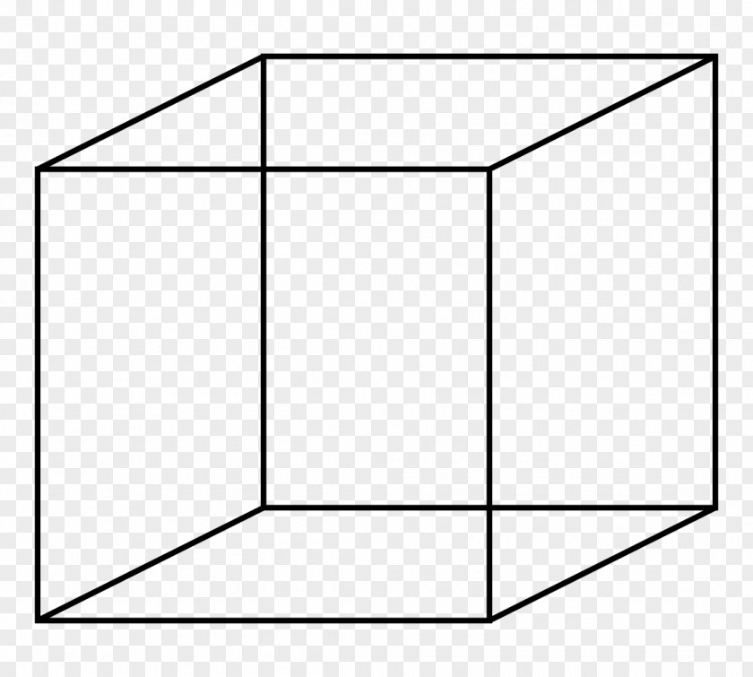 Cube Necker Optical Illusion Ambiguous Image Perception PNG