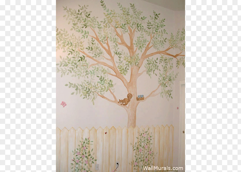 Hand Painted Houseplant Tree Paint PNG