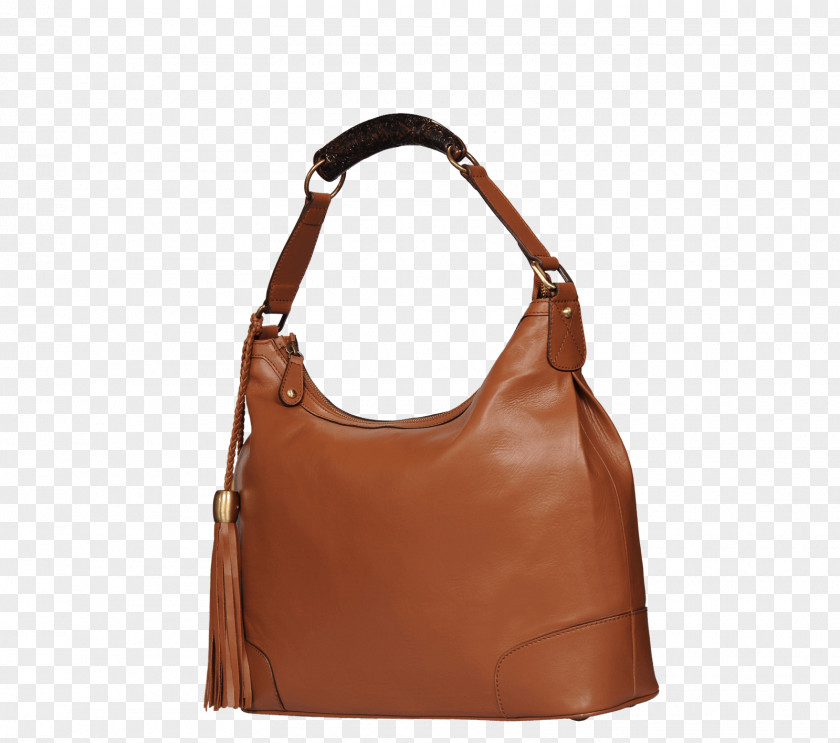 Hobo Bag Shoulder M Leather Product Caramel Color PNG