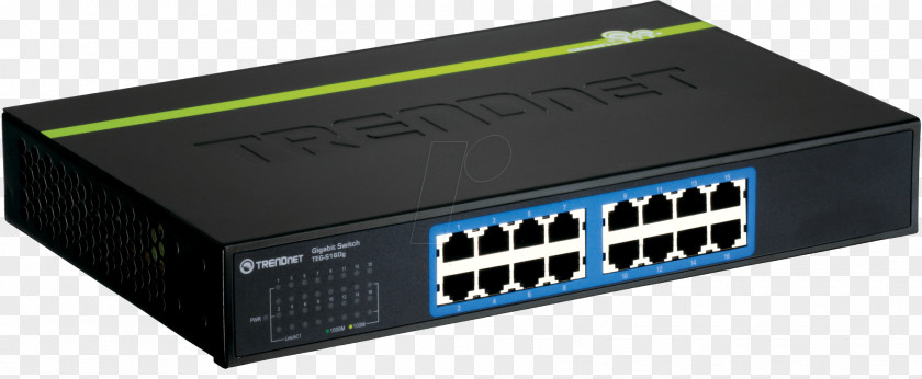 Network Switch Gigabit Ethernet TRENDnet 24-port 10/100mbps Greennet PNG