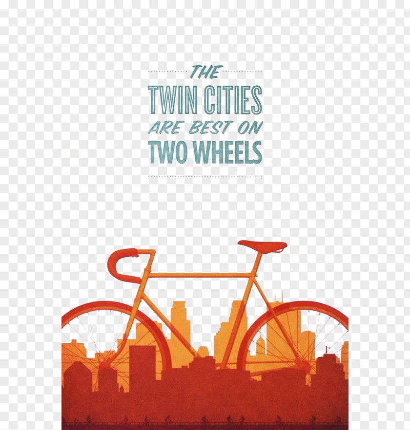 Bicycle Poster Mockup Graphic Design PNG