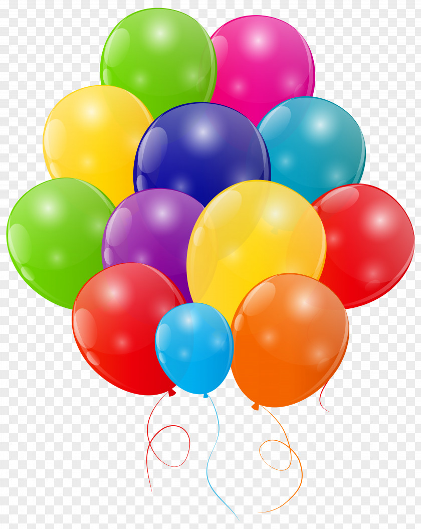 Bunch Of Colorful Balloons Transparent Clip Art Image Birthday Cake Balloon PNG