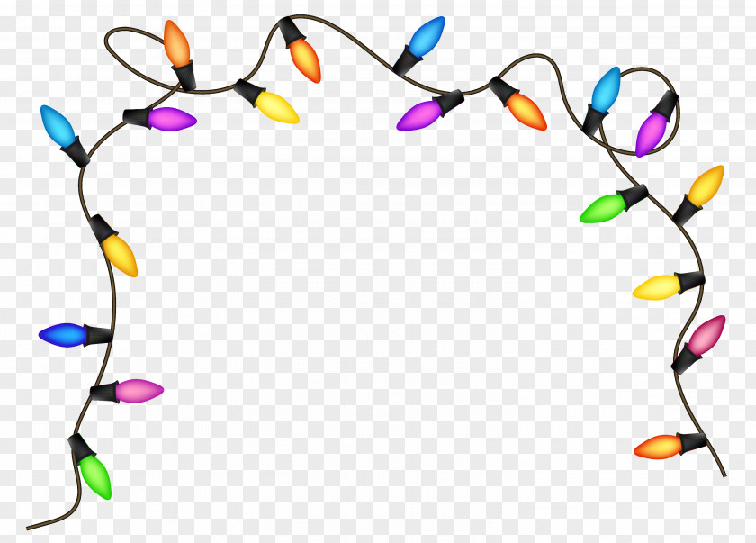 Christmas Decoration Lights HD Holiday Clip Art PNG