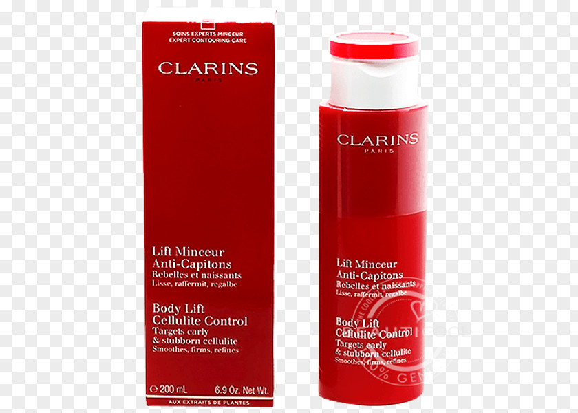 Clarins Lotion Body Lift Cellulite Control Cream Moisturizer PNG