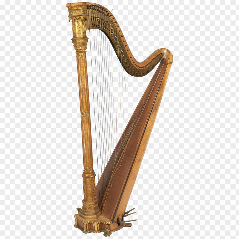Harp Pedal String Instruments Musical Celtic PNG