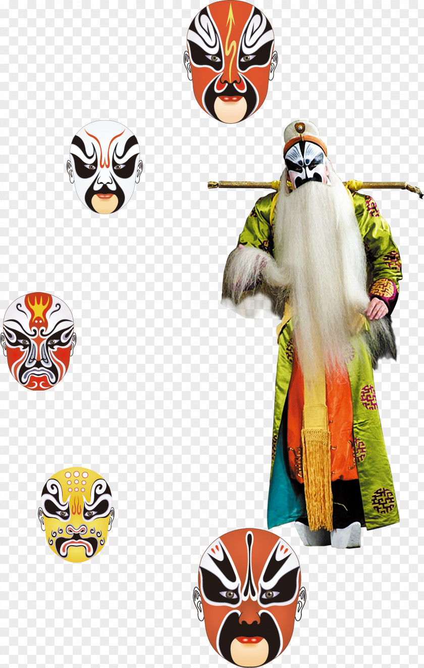 Quintessence Of Chinese Culture, Peking Opera Character, Facial Make-up Budaya Tionghoa Performance U8001u751f PNG