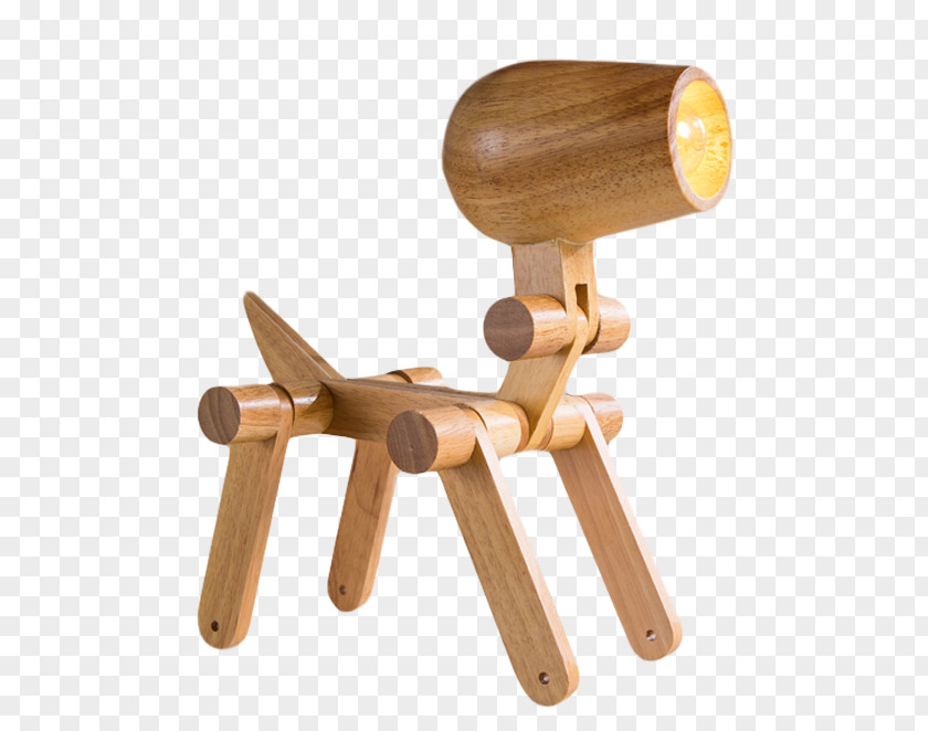 Solid Wood Table Lamp Mesilla PNG