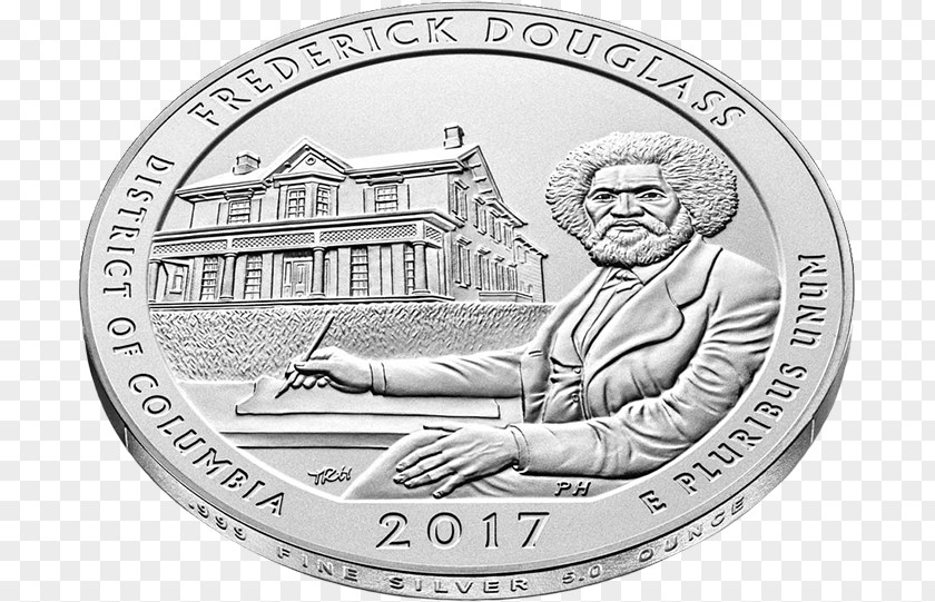 Coin Frederick Douglass National Historic Site Silver Quarter PNG