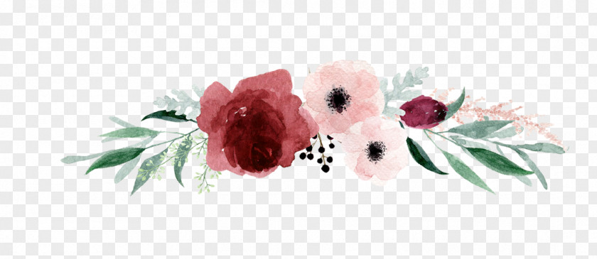 Flower Watercolor Painting Image Floral Design PNG